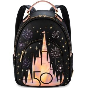 Walt Disney World x Loungefly Grand Finale 50th Anniversary Mini Backpack